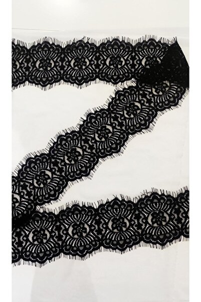 ALTAY AKSESUAR Black Bearded Lace (Cotton Pattern with Special Cord) 3 Mt