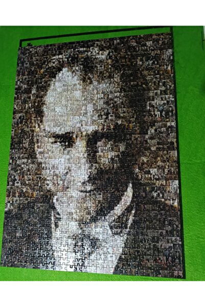 ART Atatürk Kolaj 1.000 parçalı tamamlanmış Puzzle Tablo