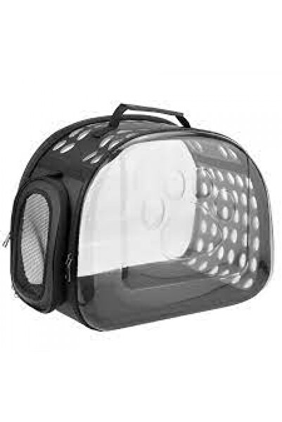 4dog Geanta transport animale extensibila transparent, marimea S, 32x20x22 cm