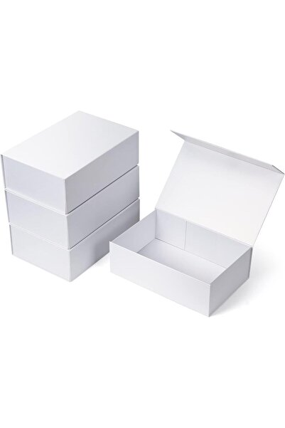 ŞENKUTU MATBAA AMBALAJ TASARIM MIKNATISLI BEYAZ KUTU 30X21X10CM ŞENKUTU MATBA...