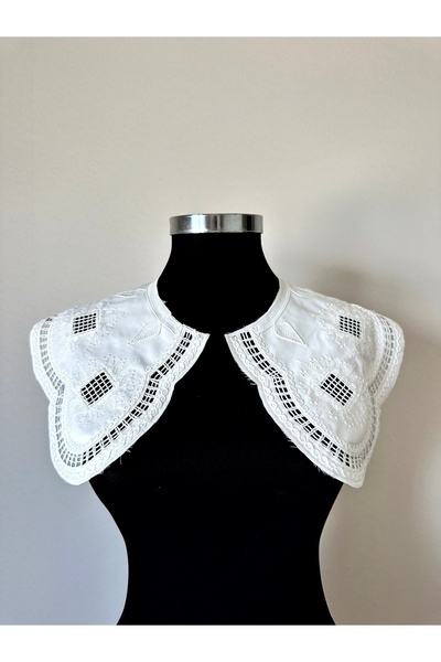 ALTAY AKSESUAR Custom Large Size Geometric Pattern Embroidered Vual Collar