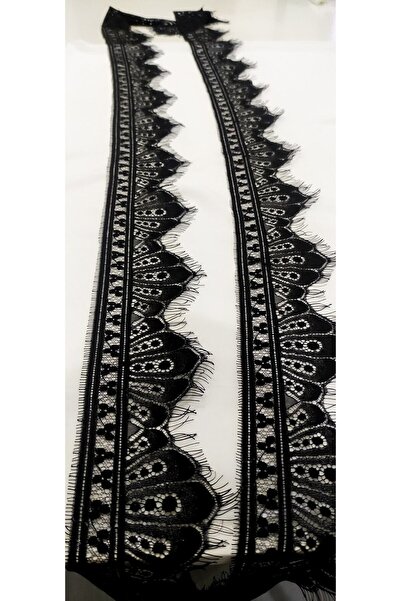 ALTAY AKSESUAR حافة دانتيل ملتحية سوداء (3 طن متري)