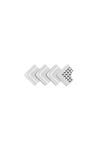 reer Set 4 corner protectors made of polyurethane foam, adhesive 3M tape, bite-resistant, white, 820