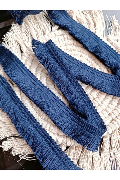 ALTAY AKSESUAR Pamuk Lacivert Püskül Saçak