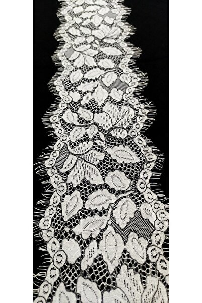 ALTAY AKSESUAR سلسلة خاصة من الدانتيل باللونين الأبيض والأسود (3 طن متري)