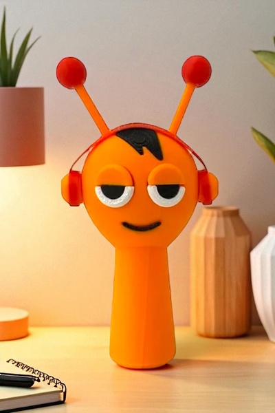 GiginGo Sprunki Müzik Dinleyen Karakter - Şarkıcı Sprunki 10cm