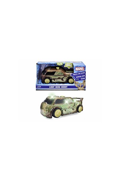 Simba Jada Marvel Masinuta Light Hero Groot Cu Sunete Si Lumini Scara 1:32