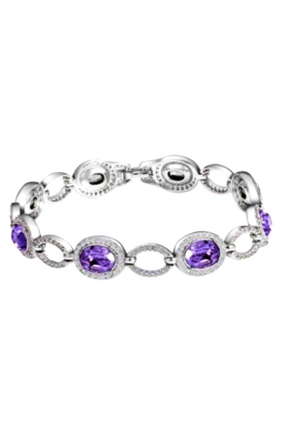 Silver berry Brățară The Gracious Stone din argint S925, decorată cu ametist și zirconiu