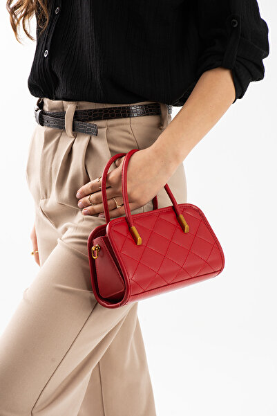 VESSARA Mathilda Model Red Women's Hand and Shoulder Bag