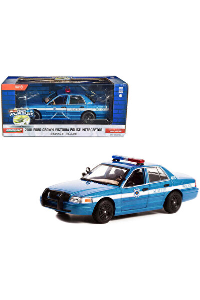 Greenlight Ford Crown Victoria Police Interceptor 2001 Seattle Police - 1/24