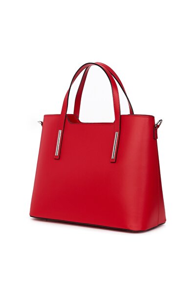 myOwn Дамска червена кожена чанта Ligia