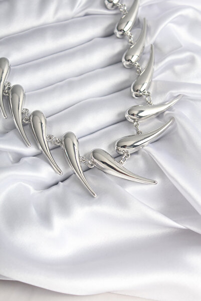 doremodam سلسلة VIP موديل خاص قلادة نسائية فضية اللون - ليسينيا