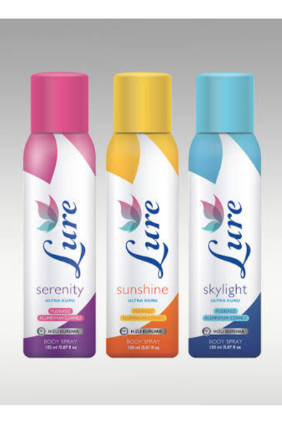 LURE Deodorant 3' lü Set