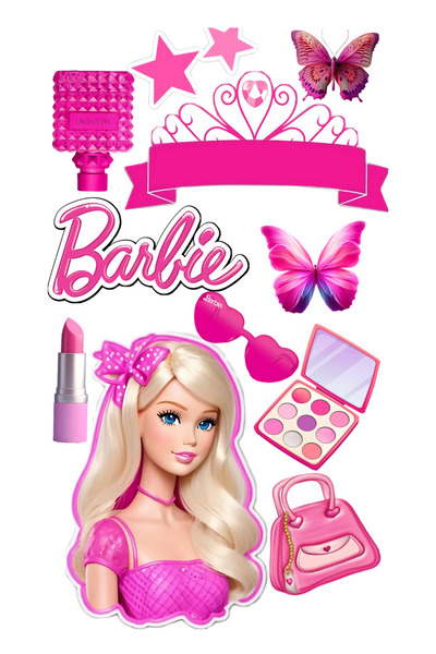 BatıDoğu Yenilebilir Şekerli Kağıt Baskısı Cupcake ve Pasta Resim Baskı Barbi...