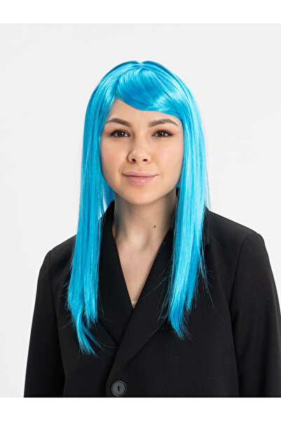 Lisinya Svetloplava dugačka ravna perika za zabavu - TYGOO