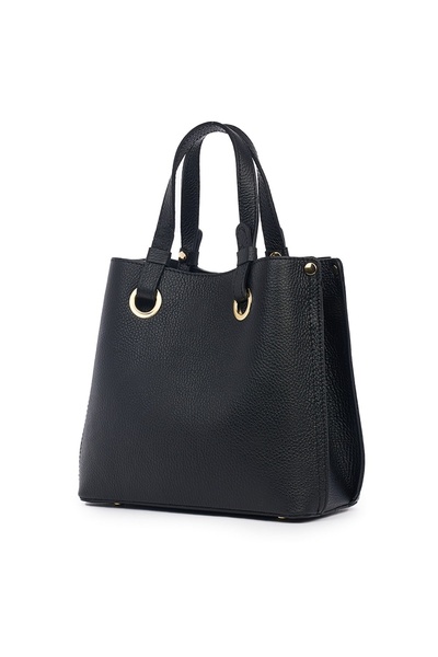 myOwn Γυναικεία τσάντα Ilona από γνήσιο δέρμα, μαύρη