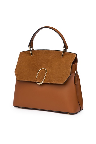 myOwn Poșetă din piele naturală Ruby coniac