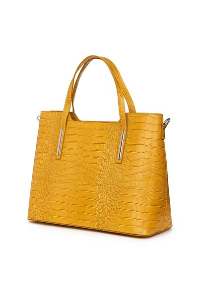 myOwn Carolina yellow embossed leather bag