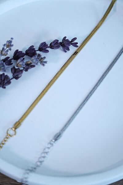 Lisinya Italian Design Steel Couple Bracelet Unisex Gold Silver Color, No Tar...