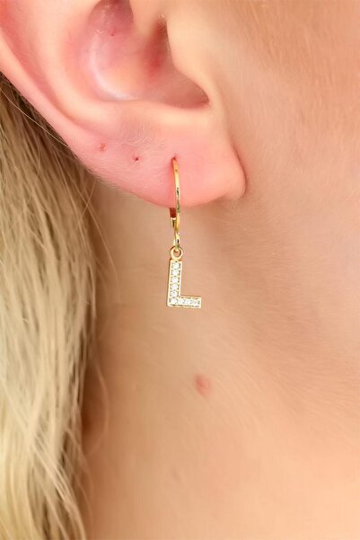 Lisinya أقراط على شكل حرف L -