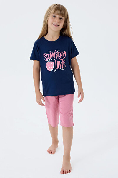 Rolypoly Girls' Bermuda Set Navy Blue