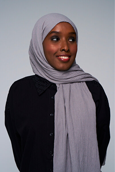 axy Soft Textured Seasonal Solid Color Women's Shawl - Comfortable Cotton Fabric