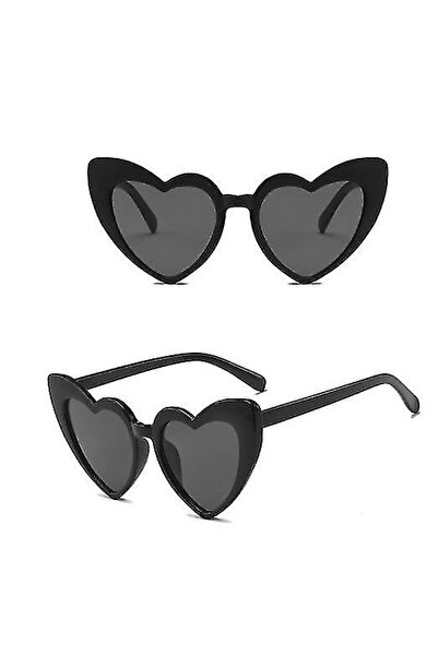 Lisinya Black Color Heart Shaped Party Glasses 15X5 cm - Tygoo
