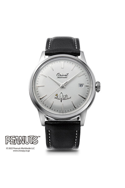 Orient Men's Limited Edition Mechanical Classic Peanuts Men’s Watch RA-AC0M16S, Silver Dial 38.4mm