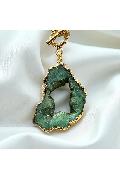 Doğaltaş KRİSTAL AKİK KOLYE