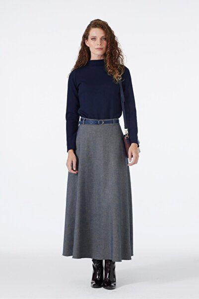 Zühre Kemerli A Kesim İndigo Etek ETK-0158