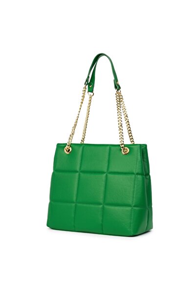 myOwn Light green Azalea quilted leather bag