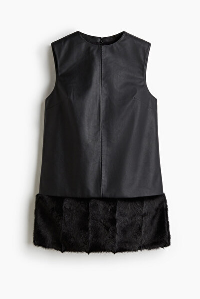 H&M Kaplamalı Mini Elbise