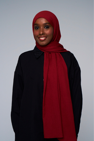 axy Soft Textured Seasonal Solid Color Women's Shawl - Comfortable Cotton Fabric