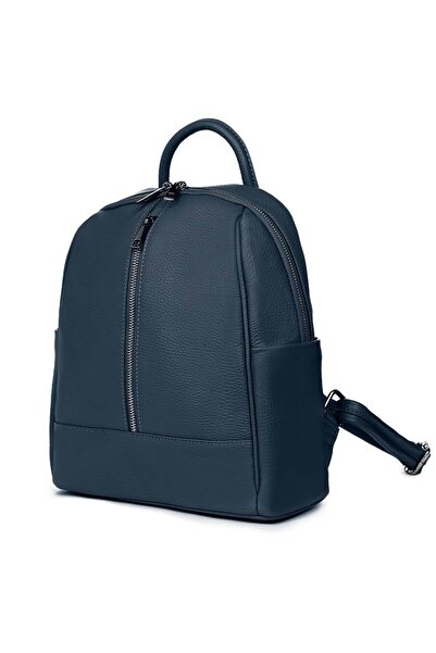 myOwn Silvio navy blue genuine leather backpack