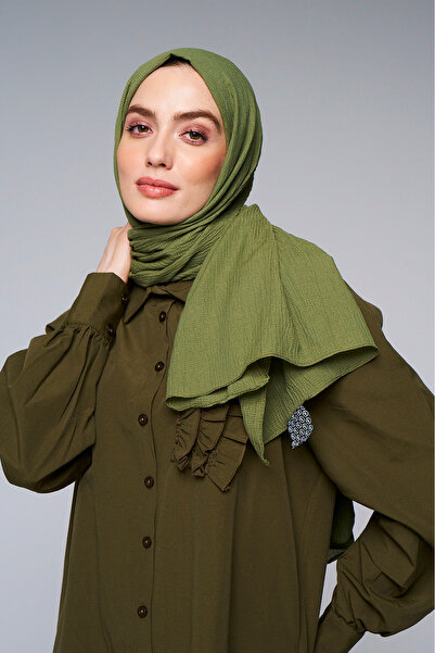 axy شال نسائي ذو ملمس ناعم ولون واحد موسمي - قماش قطني مريح