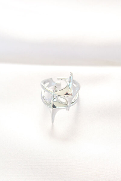 Lisinya Star Model Silver Color Adjustable Ring -