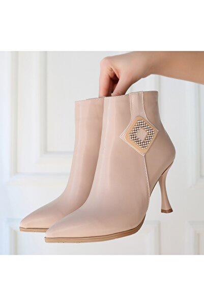 Lokiboo Μπότες με τακούνι Moose Nude Skin - Lisinya