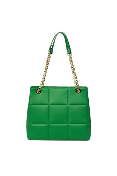 myOwn Light green Azalea quilted leather bag
