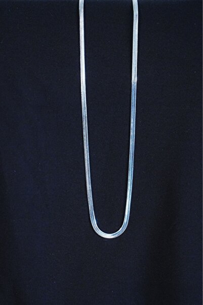 Generic Brand Italian Steel Necklace 45cm 4mm Stainless Silver