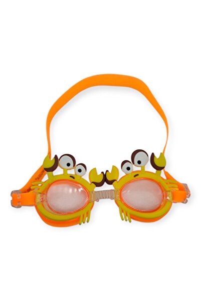 Lisinya Children's Swimming Goggles Orange Crab with Silicone Carrying Bag - ...