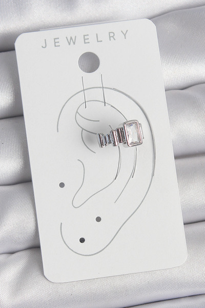 Lisinya أقراط نسائية مربعة الشكل من حجر الزركون بلون فضي نحاسي -