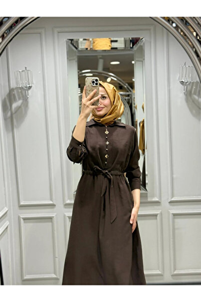 FUAT GÜRSEN Рокля с връзки за талия