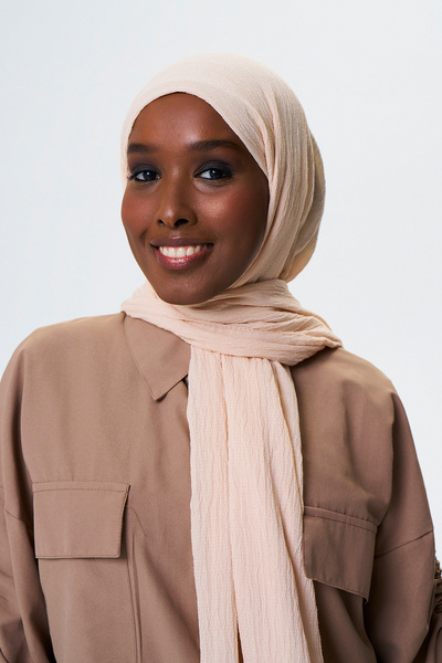 axy Soft Textured Seasonal Solid Color Women's Shawl - Comfortable Cotton Fabric
