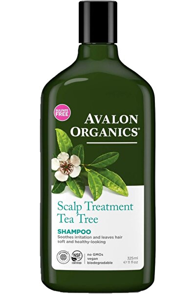 Avalon Organics شامبو علاج فروة الرأس بخلاصة شجرة الشاي 325 مل