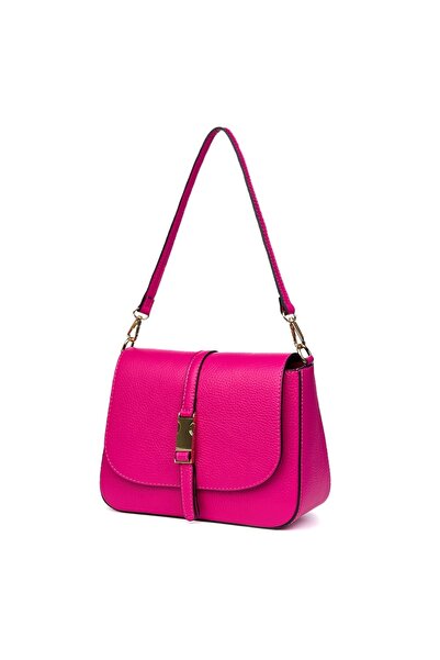 myOwn Poșetă Aretha fuchsia din piele naturală