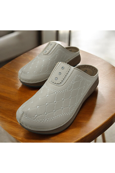 Apella Closed Front Winter Orthopedic Mother's Slippers Suitable for Daily Use