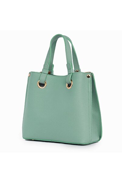 myOwn Geantă de damă din piele naturală Ilona, ​​verde fistic