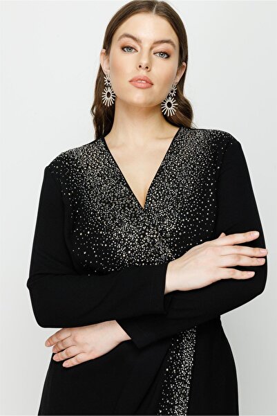 Gilda 8010 Stone Detail Long Dress