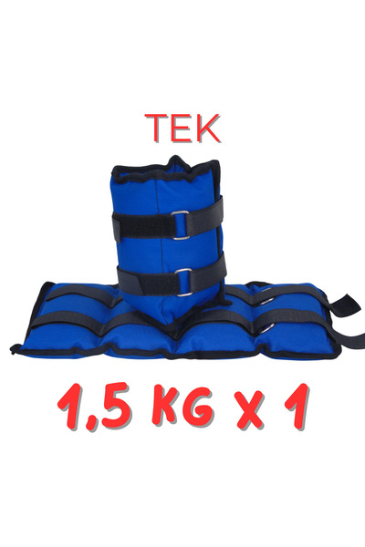 Om 1,5 kg 1 buc. Greutate albastră pentru mâini și glezne, terapie fizică, exerciții de reabilitare, greutate de nisip