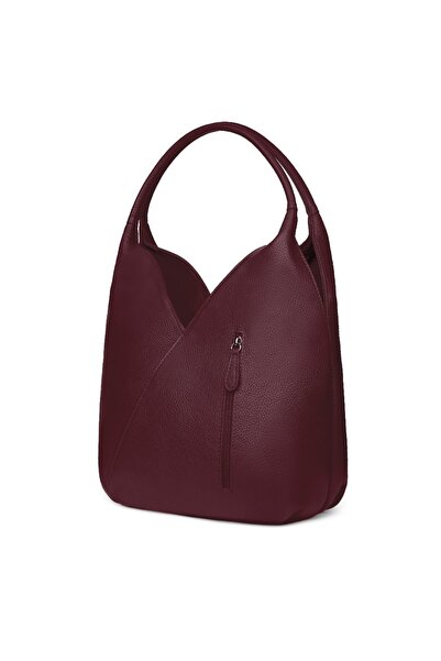 myOwn Чанта Lorena от естествена кожа, бордо